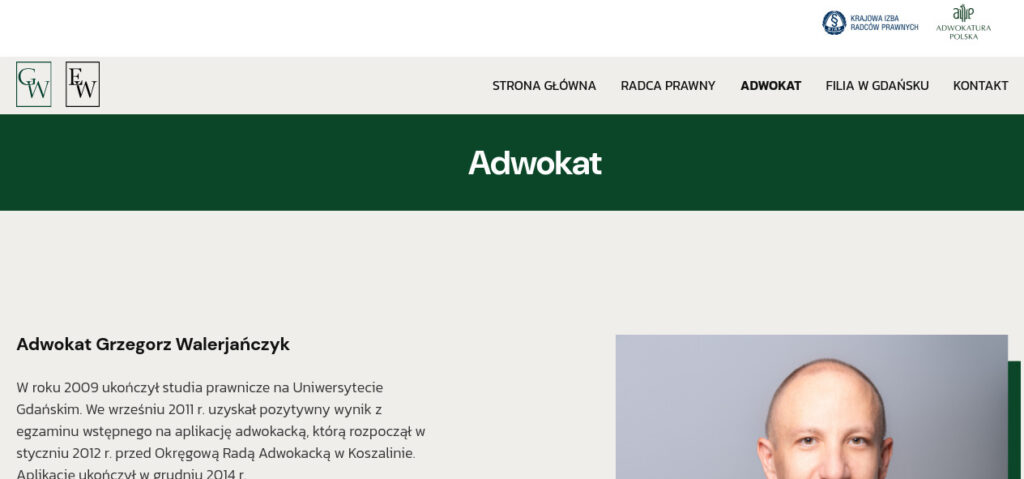 Kancelaria Adwokacka Grzegorz Walerjańczyk Koszalin